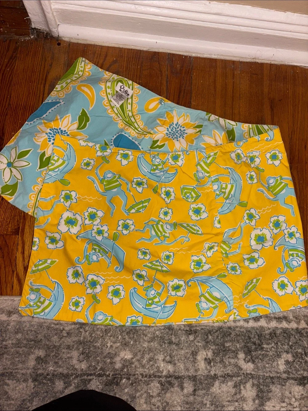 Lilly Pulitzer Girls Reversible Skirt size 14